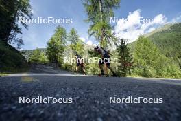 27.08.2024, Martell, Italy (ITA): Lukas Hofer (ITA), Didier Bionaz (ITA), (l-r) - Biathlon summer training, Martell (ITA). www.nordicfocus.com. © Vanzetta/NordicFocus. Every downloaded picture is fee-liable.