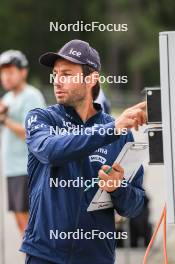 05.09.2024, Lenzerheide, Switzerland (SUI): Patrick Oberegger (ITA) coach Team Norway - Biathlon summer training, Lenzerheide (SUI). www.nordicfocus.com. © Manzoni/NordicFocus. Every downloaded picture is fee-liable.