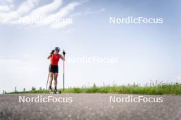 19.06.2024, Lavaze, Italy (ITA): Dorothea Wierer (ITA) - Biathlon summer training, Lavaze (ITA). www.nordicfocus.com. © Vanzetta/NordicFocus. Every downloaded picture is fee-liable.