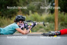 20.09.2024, Font-Romeu, France (FRA): Marine Debloem (BEL) - Biathlon summer training, Font-Romeu (FRA). www.nordicfocus.com. © Authamayou/NordicFocus. Every downloaded picture is fee-liable.