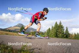 22.10.2024, Lavaze, Italy (ITA): Juni Arnekleiv (NOR) - Biathlon summer training, Lavaze (ITA). www.nordicfocus.com. © Vanzetta/NordicFocus. Every downloaded picture is fee-liable.