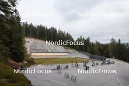 13.10.2024, Ramsau am Dachstein, Austria (AUT): Event Feature: Overview over the shooting range - Biathlon summer training, Ramsau am Dachstein (AUT). www.nordicfocus.com. © Manzoni/NordicFocus. Every downloaded picture is fee-liable.