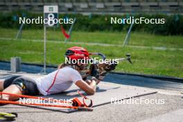 17.07.2024, Martell, Italy (ITA): Lisa Vittozzi (ITA) - Biathlon summer training, Martell (ITA). www.nordicfocus.com. © Barbieri/NordicFocus. Every downloaded picture is fee-liable.