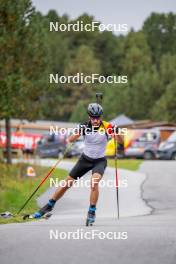 20.09.2024, Font-Romeu, France (FRA): César Beauvais (BEL) - Biathlon summer training, Font-Romeu (FRA). www.nordicfocus.com. © Authamayou/NordicFocus. Every downloaded picture is fee-liable.