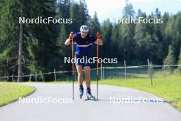 18.07.2024, Lenzerheide, Switzerland (SUI): Nikolas Burkhart (USA) - Biathlon summer training, Lenzerheide (SUI). www.nordicfocus.com. © Manzoni/NordicFocus. Every downloaded picture is fee-liable.