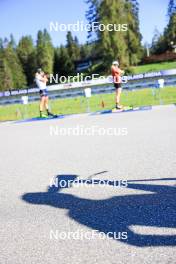 06.08.2024, Lenzerheide, Switzerland (SUI): Andreas Kuppelwieser (ITA), coach Team Switzerland - Biathlon summer training, Lenzerheide (SUI). www.nordicfocus.com. © Manzoni/NordicFocus. Every downloaded picture is fee-liable.