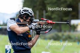 26.08.2024, Martell, Italy (ITA): Tommaso Giacomel (ITA) - Biathlon summer training, Martell (ITA). www.nordicfocus.com. © Vanzetta/NordicFocus. Every downloaded picture is fee-liable.