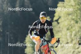 19.05.2024, Forni Avoltri, Italy (ITA): Mirco Romanin (ITA), coach Team Italy - Biathlon summer training, Forni Avoltri (ITA). www.nordicfocus.com. © Del Fabbro/NordicFocus. Every downloaded picture is fee-liable.