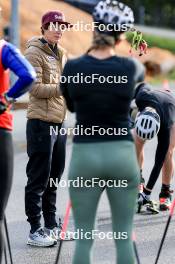 10.09.2024, Lenzerheide, Switzerland (SUI): Sandra Flunger (AUT) coach Team Switzerland - Biathlon summer training, Lenzerheide (SUI). www.nordicfocus.com. © Manzoni/NordicFocus. Every downloaded picture is fee-liable.