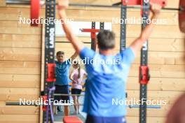 12.06.2024, Premanon, France (FRA): Cyril Burdet (FRA), coach Team France - Biathlon summer training, Premanon (FRA). www.nordicfocus.com. © Manzoni/NordicFocus. Every downloaded picture is fee-liable.