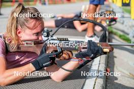 29.08.2024, Bessans, France (FRA): Oceane Michelon (FRA) - Biathlon summer training, Bessans (FRA). www.nordicfocus.com. © Authamayou/NordicFocus. Every downloaded picture is fee-liable.