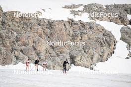 19.06.2024, Tignes, France (FRA): Flora Dolci (FRA), Lou Jeanmonnot (FRA), (l-r) - Biathlon summer training, Tignes (FRA). www.nordicfocus.com. © Authamayou/NordicFocus. Every downloaded picture is fee-liable.