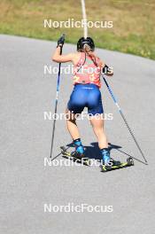 15.07.2024, Lenzerheide, Switzerland (SUI): Grace Castonguay (USA) - Biathlon summer training, Lenzerheide (SUI). www.nordicfocus.com. © Manzoni/NordicFocus. Every downloaded picture is fee-liable.