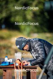 29.09.2024, Lavaze, Italy (ITA): Alexander Inderst (ITA), coach Team Italy - Biathlon summer training, Lavaze (ITA). www.nordicfocus.com. © Barbieri/NordicFocus. Every downloaded picture is fee-liable.