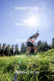 15.09.2024, Lenzerheide, Switzerland (SUI): Antonin Guigonnat (FRA) - Sommer Nordic Event 2024, Sommer Biathlon Cup, Lenzerheide (SUI). www.nordicfocus.com. © Manzoni/NordicFocus. Every downloaded picture is fee-liable.