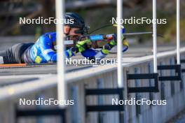 12.10.2024, Ramsau am Dachstein, Austria (AUT): Dmytro Pidruchnyi (UKR) - Biathlon summer training, Ramsau am Dachstein (AUT). www.nordicfocus.com. © Manzoni/NordicFocus. Every downloaded picture is fee-liable.