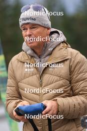 13.10.2024, Ramsau am Dachstein, Austria (AUT): Andreas Kuppelwieser (ITA), coach Team Switzerland - Biathlon summer training, Ramsau am Dachstein (AUT). www.nordicfocus.com. © Manzoni/NordicFocus. Every downloaded picture is fee-liable.