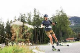 05.09.2024, Lenzerheide, Switzerland (SUI): Bohdan Borkovskyi (UKR) - Biathlon summer training, Lenzerheide (SUI). www.nordicfocus.com. © Manzoni/NordicFocus. Every downloaded picture is fee-liable.