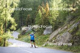 27.08.2024, Martell, Italy (ITA): Giacomel Tommaso (ITA) - Biathlon summer training, Martell (ITA). www.nordicfocus.com. © Vanzetta/NordicFocus. Every downloaded picture is fee-liable.