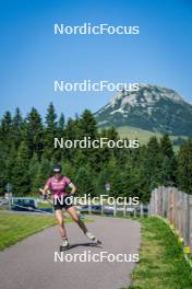 31.07.2024, Lavaze, Italy (ITA): Lara Wagner (AUT) - Biathlon summer training, Lavaze (ITA). www.nordicfocus.com. © Barbieri/NordicFocus. Every downloaded picture is fee-liable.