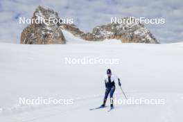 14.10.2024, Ramsau am Dachstein, Austria (AUT): Gilonne Guigonnat (FRA) - Biathlon summer training, Dachsteinglacier, Ramsau am Dachstein (AUT). www.nordicfocus.com. © Manzoni/NordicFocus. Every downloaded picture is fee-liable.