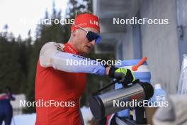 07.11.2024, Davos, Switzerland (SUI): Sebastian Stalder (SUI) - Biathlon training, snowfarming track, Davos (SUI). www.nordicfocus.com. © Manzoni/NordicFocus. Every downloaded picture is fee-liable.