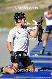 06.08.2024, Lenzerheide, Switzerland (SUI): Joscha Burkhalter (SUI) - Biathlon summer training, Lenzerheide (SUI). www.nordicfocus.com. © Manzoni/NordicFocus. Every downloaded picture is fee-liable.