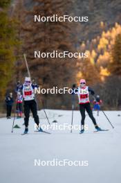 07.11.2024, Bessans, France (FRA): Voldiya Galmace-Paulin (FRA), Célia Henaff (FRA), (l-r) - Biathlon summer training, Bessans (FRA). www.nordicfocus.com. © Authamayou/NordicFocus. Every downloaded picture is fee-liable.