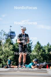 17.08.2024, Font-Romeu, France (FRA): Edgar Geny (FRA) - Biathlon summer training, Font-Romeu (FRA). www.nordicfocus.com. © Authamayou/NordicFocus. Every downloaded picture is fee-liable.