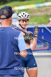 15.07.2024, Lenzerheide, Switzerland (SUI): Deedra Irwin (USA) - Biathlon summer training, Lenzerheide (SUI). www.nordicfocus.com. © Manzoni/NordicFocus. Every downloaded picture is fee-liable.