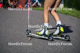 31.07.2024, Lavaze, Italy (ITA): Fischer boots   - Biathlon summer training, Lavaze (ITA). www.nordicfocus.com. © Barbieri/NordicFocus. Every downloaded picture is fee-liable.