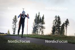 22.10.2024, Lavaze, Italy (ITA): Maren Hjelmeset Kirkeeide (NOR) - Biathlon summer training, Lavaze (ITA). www.nordicfocus.com. © Vanzetta/NordicFocus. Every downloaded picture is fee-liable.