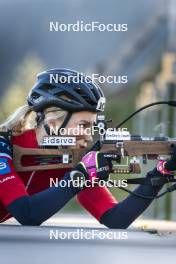 21.10.2024, Lavaze, Italy (ITA): Juni Arnekleiv (NOR) - Biathlon summer training, Lavaze (ITA). www.nordicfocus.com. © Vanzetta/NordicFocus. Every downloaded picture is fee-liable.