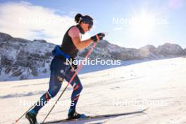 14.10.2024, Ramsau am Dachstein, Austria (AUT): Julia Simon (FRA) - Biathlon summer training, Dachsteinglacier, Ramsau am Dachstein (AUT). www.nordicfocus.com. © Manzoni/NordicFocus. Every downloaded picture is fee-liable.