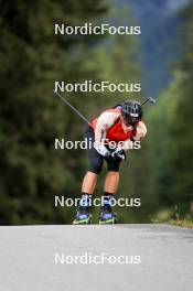 10.09.2024, Lenzerheide, Switzerland (SUI): Sandro Bovisi (SUI) - Biathlon summer training, Lenzerheide (SUI). www.nordicfocus.com. © Manzoni/NordicFocus. Every downloaded picture is fee-liable.