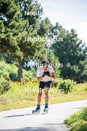 17.08.2024, Font-Romeu, France (FRA): Antonin Guy (FRA) - Biathlon summer training, Font-Romeu (FRA). www.nordicfocus.com. © Authamayou/NordicFocus. Every downloaded picture is fee-liable.