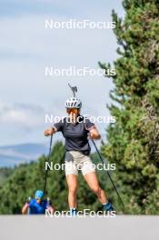 17.08.2024, Font-Romeu, France (FRA): Célia Henaff (FRA) - Biathlon summer training, Font-Romeu (FRA). www.nordicfocus.com. © Authamayou/NordicFocus. Every downloaded picture is fee-liable.