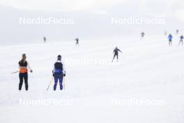 11.10.2024, Ramsau am Dachstein, Austria (AUT): Julia Simon (FRA), Oceane Michelon (FRA), (l-r) - Biathlon summer training, Ramsau am Dachstein (AUT). www.nordicfocus.com. © Manzoni/NordicFocus. Every downloaded picture is fee-liable.