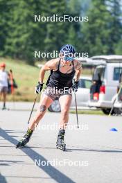 28.08.2024, Bessans, France (FRA): Lou Jeanmonnot (FRA) - Biathlon summer training, Bessans (FRA). www.nordicfocus.com. © Authamayou/NordicFocus. Every downloaded picture is fee-liable.