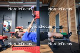 23.07.2024, Premanon, France (FRA): Antonin Guigonnat (FRA) - Biathlon summer training, Premanon (FRA). www.nordicfocus.com. © Manzoni/NordicFocus. Every downloaded picture is fee-liable.