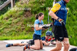 06.06.2024, Lavaze, Italy (ITA): Ella Hallvarsson (SWE) - Biathlon summer training, Lavaze (ITA). www.nordicfocus.com. © Barbieri/NordicFocus. Every downloaded picture is fee-liable.