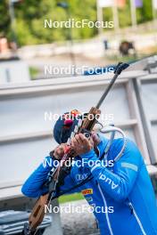 17.07.2024, Martell, Italy (ITA): Alexander Inderst (ITA) - Biathlon summer training, Martell (ITA). www.nordicfocus.com. © Barbieri/NordicFocus. Every downloaded picture is fee-liable.