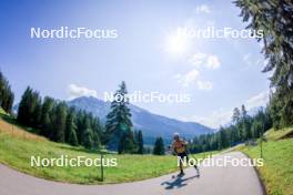 18.07.2024, Lenzerheide, Switzerland (SUI): Vaclav Cervenka (USA) - Biathlon summer training, Lenzerheide (SUI). www.nordicfocus.com. © Manzoni/NordicFocus. Every downloaded picture is fee-liable.