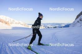 12.10.2024, Ramsau am Dachstein, Austria (AUT): Lou Jeanmonnot (FRA) - Biathlon summer training, Dachsteinglacier, Ramsau am Dachstein (AUT). www.nordicfocus.com. © Manzoni/NordicFocus. Every downloaded picture is fee-liable.