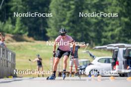 28.08.2024, Bessans, France (FRA): Julia Simon (FRA) - Biathlon summer training, Bessans (FRA). www.nordicfocus.com. © Authamayou/NordicFocus. Every downloaded picture is fee-liable.