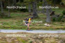 20.09.2024, Font-Romeu, France (FRA): Julien Petitjacques (BEL) - Biathlon summer training, Font-Romeu (FRA). www.nordicfocus.com. © Authamayou/NordicFocus. Every downloaded picture is fee-liable.