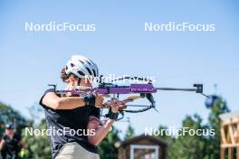 17.08.2024, Font-Romeu, France (FRA): Célia Henaff (FRA) - Biathlon summer training, Font-Romeu (FRA). www.nordicfocus.com. © Authamayou/NordicFocus. Every downloaded picture is fee-liable.