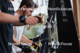 20.05.2024, Lenzerheide, Switzerland (SUI): Joscha Burkhalter (SUI) - Biathlon summer training, Lenzerheide (SUI). www.nordicfocus.com. © Manzoni/NordicFocus. Every downloaded picture is fee-liable.