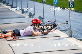 17.07.2024, Martell, Italy (ITA): Lisa Vittozzi (ITA) - Biathlon summer training, Martell (ITA). www.nordicfocus.com. © Barbieri/NordicFocus. Every downloaded picture is fee-liable.