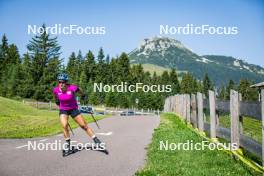 31.07.2024, Lavaze, Italy (ITA): Dunja Zdouc (AUT) - Biathlon summer training, Lavaze (ITA). www.nordicfocus.com. © Barbieri/NordicFocus. Every downloaded picture is fee-liable.